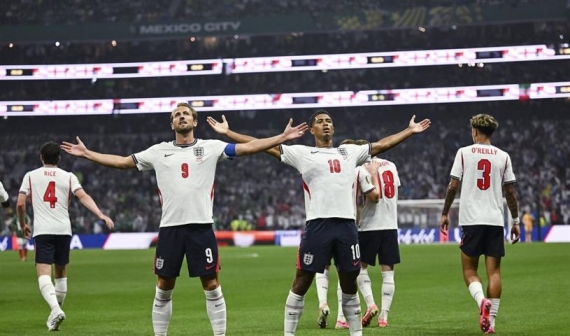Drama lima gol warnai kemenangan Inggris atas Meksiko