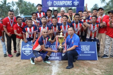 Gelaran Turnamen Sepak Bola 2022 di Lingga Usai, Salam Hangat dari Muhammad Rudi.