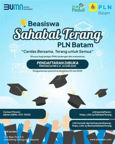 *PLN Batam Hadirkan Beasiswa Sahabat Terang: “Cerdas Bersama, Terang untuk Semua”*