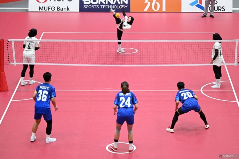 Indonesia raih perunggu sepak takraw beregu putri Asian Games