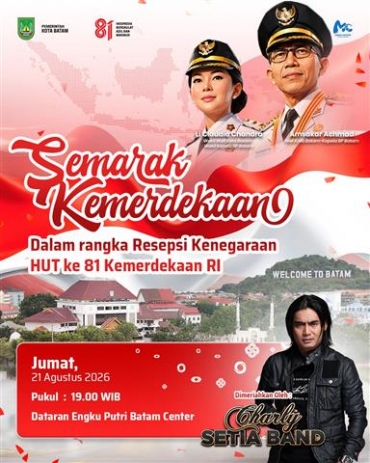 Semarak Kemerdekaan HUT ke-81 RI di Batam, Dimeriahkan Carly Setia Band