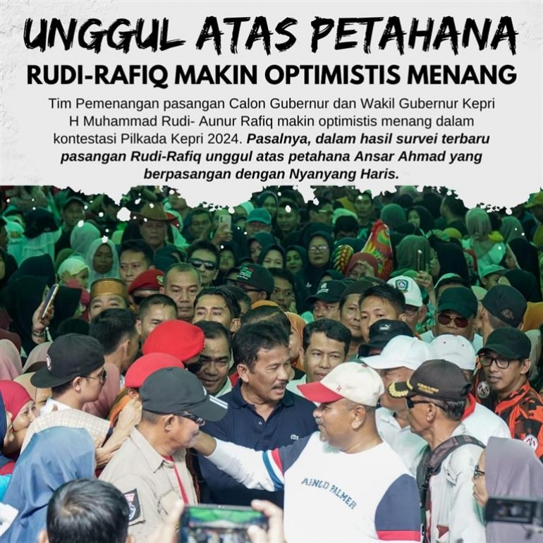 Unggul Atas Petahana, Rudi-Rafiq Makin Optimistis Menang