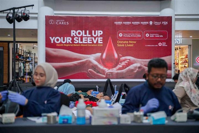 Ascott Regional Batam Gandeng PMI Gelar Aksi Donor Darah di Mega Mall