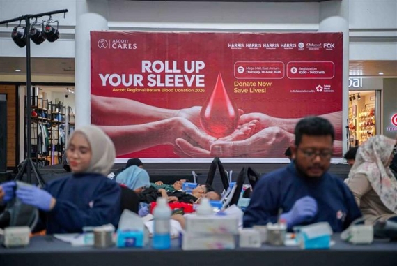 Ascott Regional Batam Gandeng PMI Gelar Aksi Donor Darah di Mega Mall