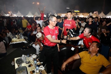 Indonesia Juara FIFA ASEAN Cup, Amsakar Rayakan Kemenangan Bersama Ribuan Warga Batam