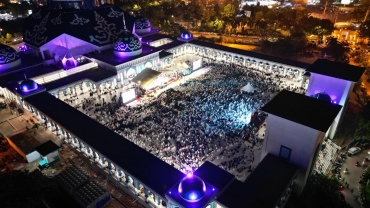 Resmi Dibuka Kembali, Perayaan Maulid Nabi Digelar di Masjid Agung Raja Hamidah Kota Batam