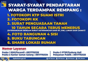 Daftar Lebih Awal, Warga Rempang Dapat Prioritas Pilih Rumah Ganti