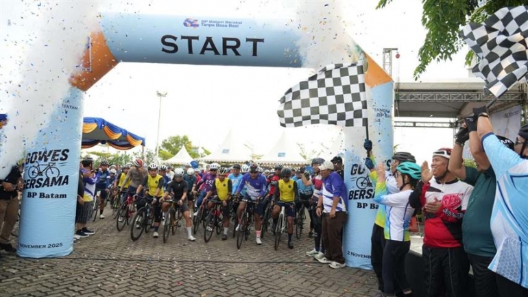 Dua Rute, Satu Semangat: Gowes Seru Bersama BP Batam