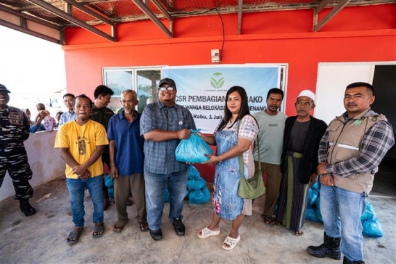 Program Tanjung Sauh Peduli Terus Berjalan, PT Batamraya Sukses Perkasa Kembali Gelar Pembagian Sembako untuk Warga Relokasi Pulau Ngenang
