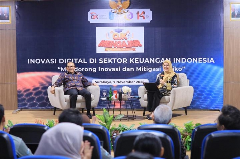 OJK–BI DORONG INOVASI DAN STABILITAS EKOSISTEM KEUANGAN DIGITAL INDONESIA, OJK Mengajar di Institut Teknologi Sepuluh Nopember (ITS).