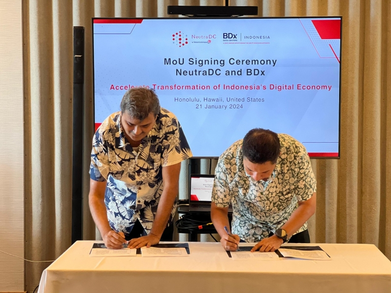 Telkom dan Indosat Ooredoo Hutchison Berdayakan Indonesia Melalui Kemitraan Strategis Antara NeutraDC dan BDx Indonesia