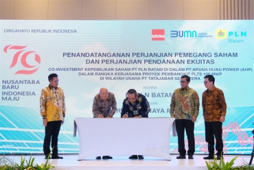 Berkolaborasi dengan PT Aruna, PLN Batam Akan Kelola PLTS Ground Mounted Terbesar di Indonesia